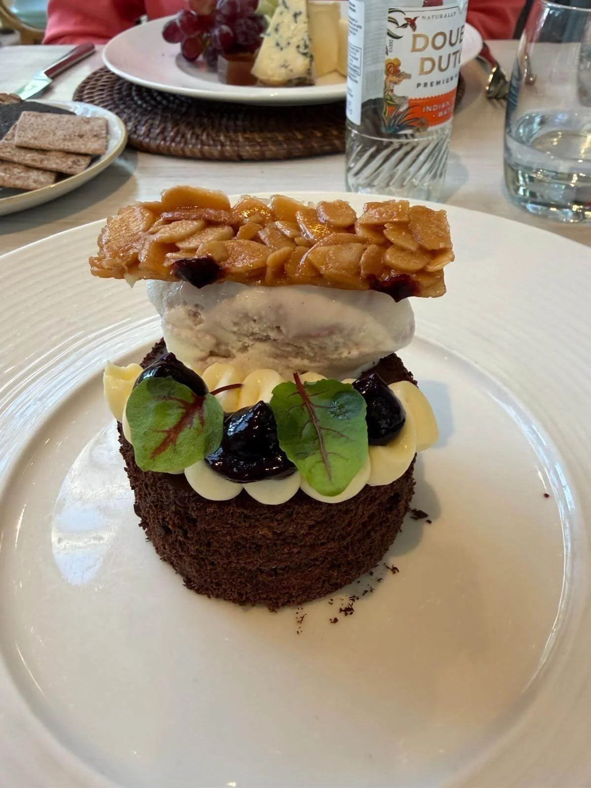 Sue and friend - Rooms to Reward break - Colcot Manor and Spa - dessert - In Jolly Good Company.jpeg