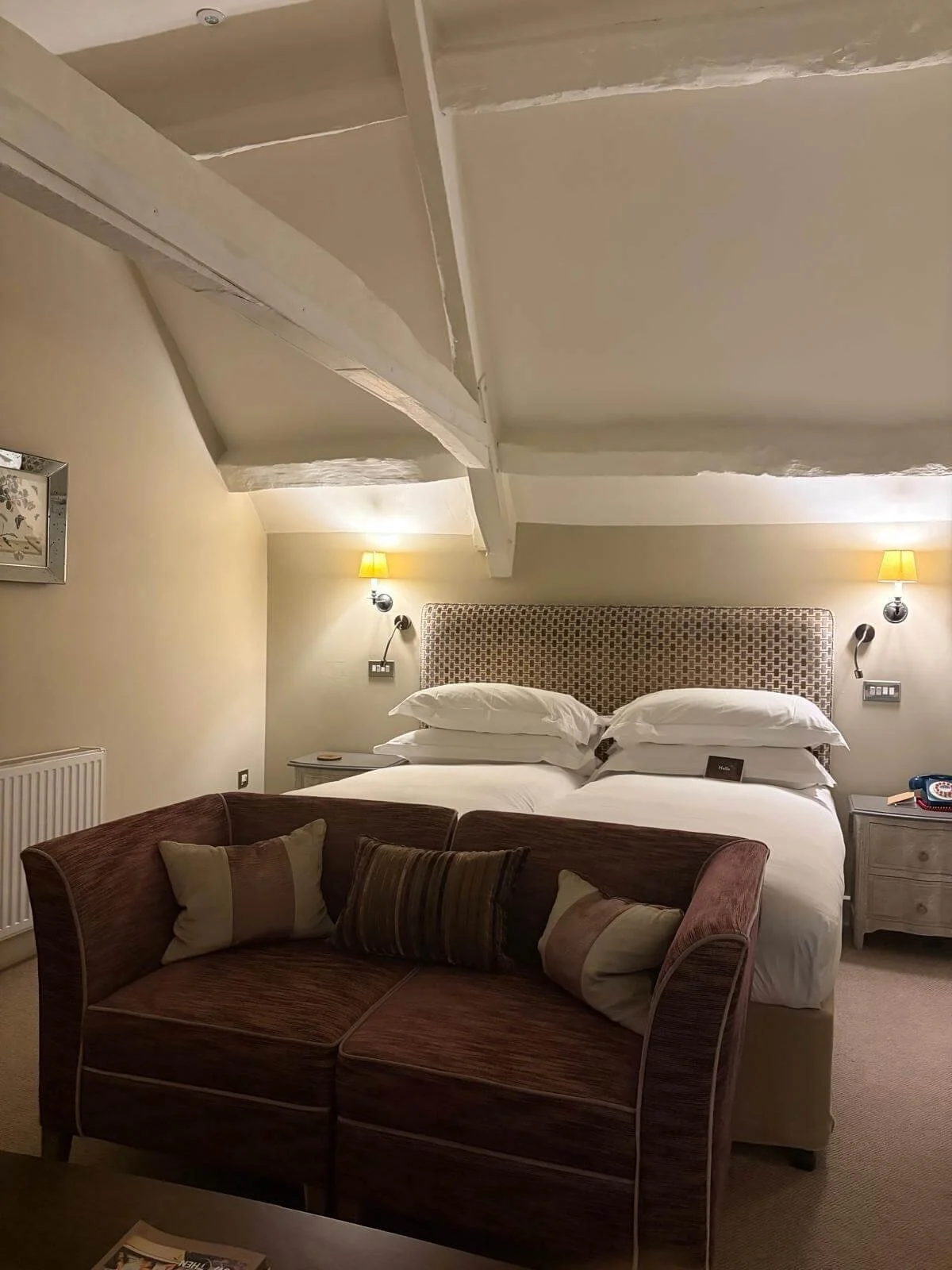 Sue and friend - Rooms to Reward break - Colcot Manor and Spa - the room - In Jolly Good Company.jpeg