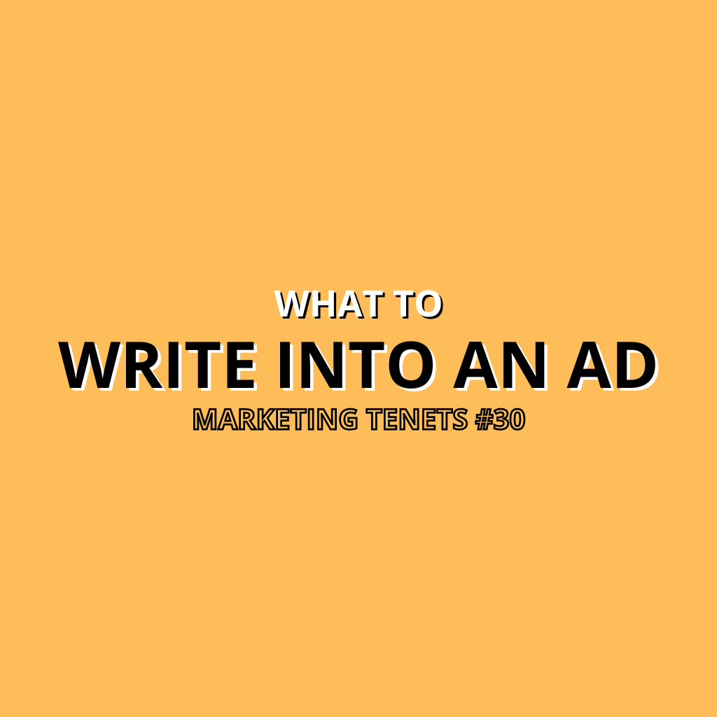 What do you write into an ad?