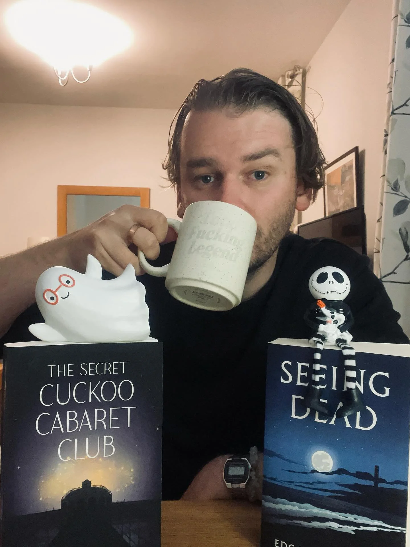 Never mind me, just chilling with a couple of books. For everyone who didn&rsquo;t see the vid yesterday, the free giveaway is now over. It&rsquo;s done. It&rsquo;s out the door. If you took advantage, nice one! I hope you enjoy! 

Note: I didn&rsquo