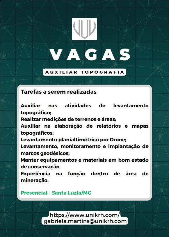 Vaga Auxiliar de Topografia