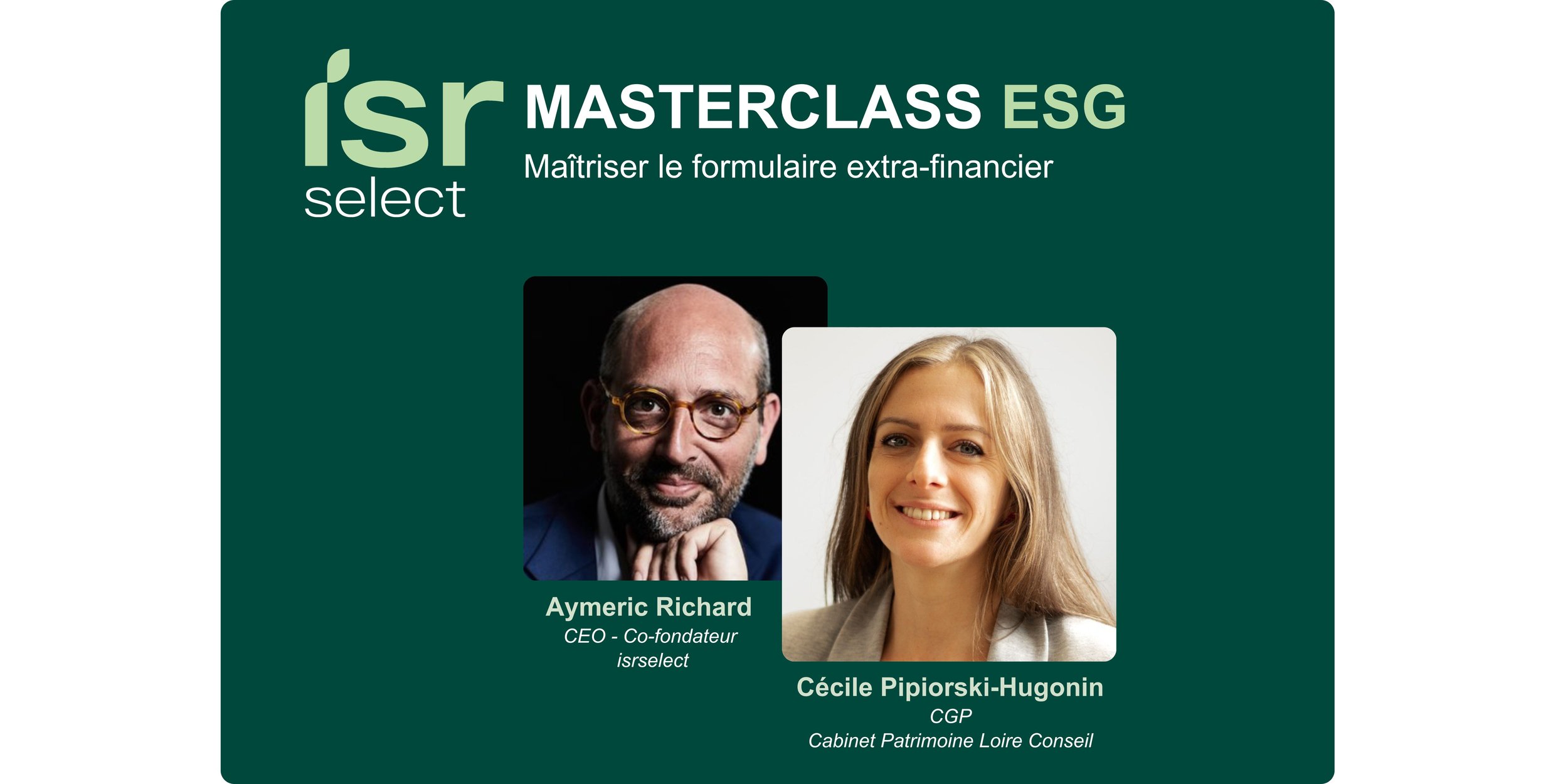 Masterclass ESG -  Maîtriser le formulaire extra-financier