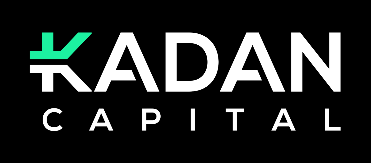 Kadan Capital logo with stylized green 'K' on a black background.