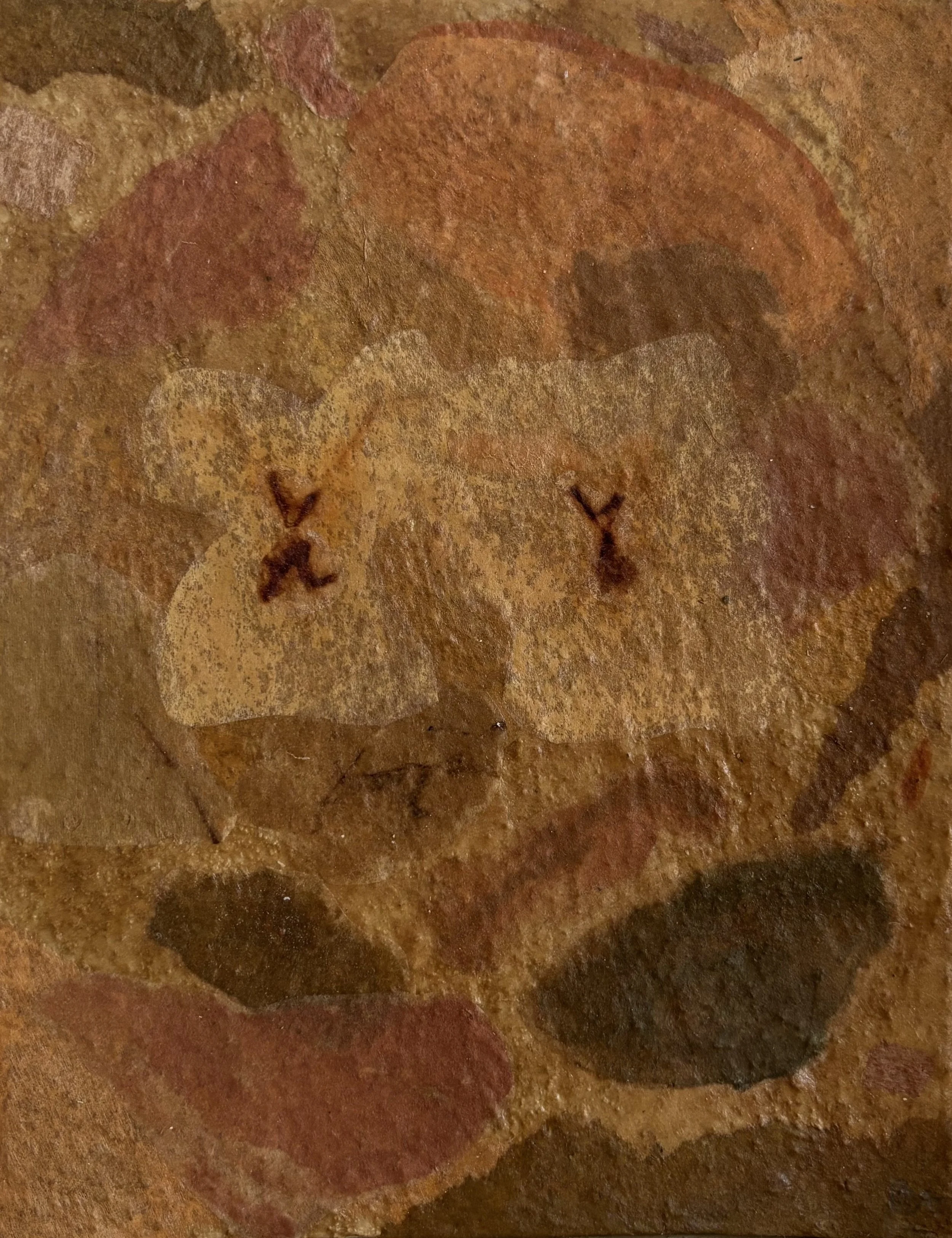 "FLOWER FOSSILS III" - 13,5 x 17,5 cm - mixed media on watercolor paper