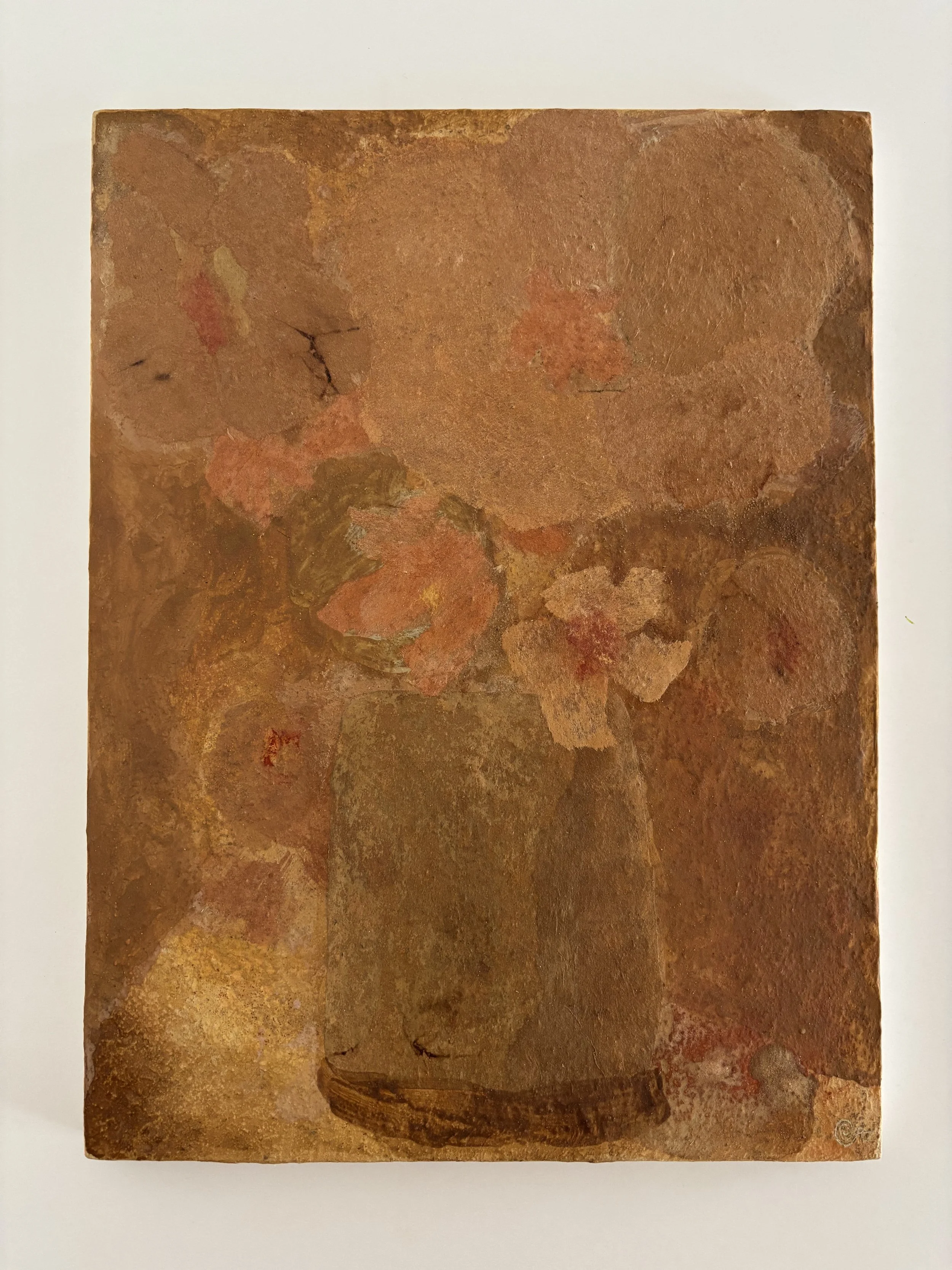 'Brown Flowers' - 30 x 40 cm