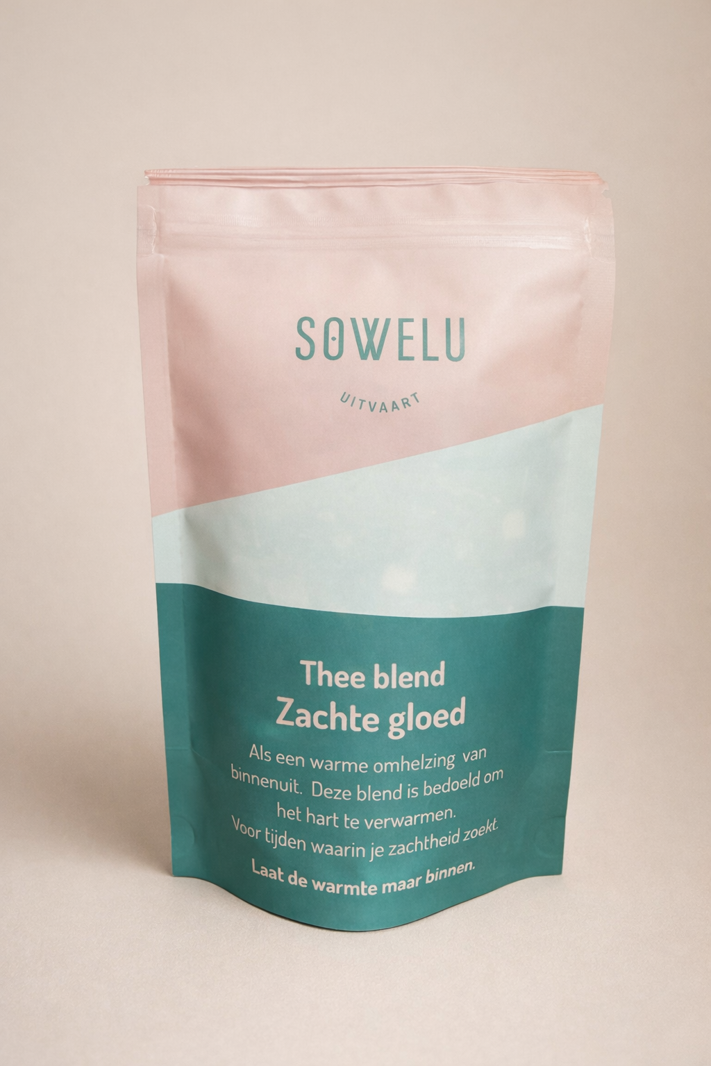 Thee blend Zacht gloed van Sowelu Uitvaart.