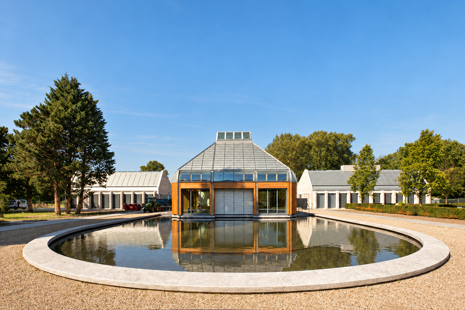 Buitenzijde van crematorium De Nieuwe Noorder in Amsterdam