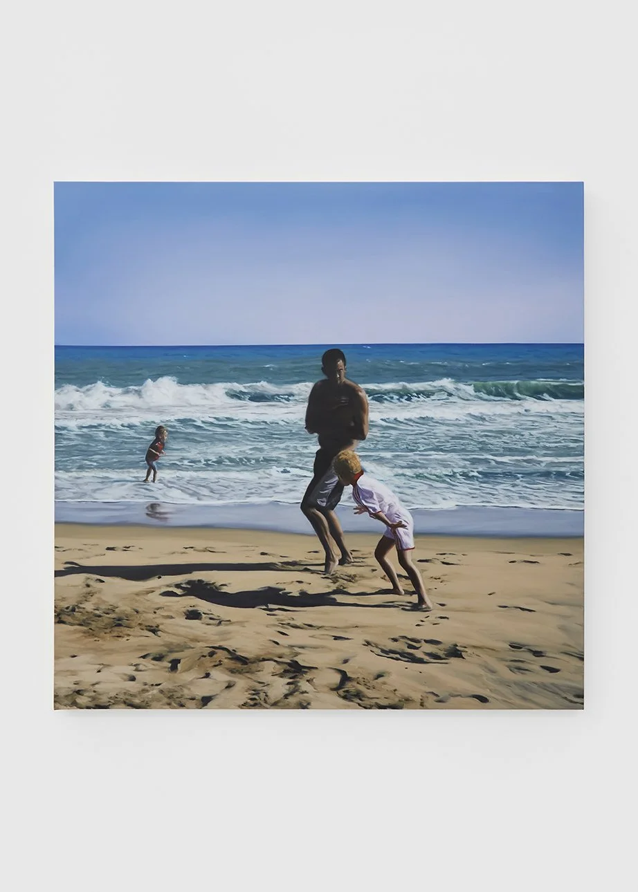 Aaron Ford | Man with Two Children on Beach
