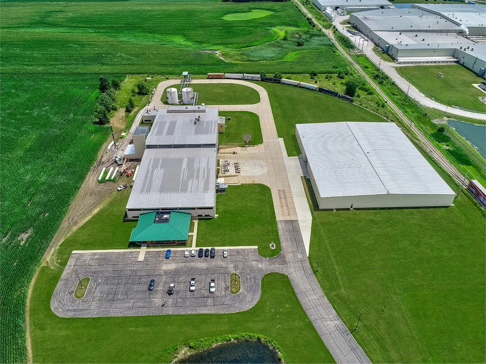 NanoChem Solutions manufacturing site and landscaping in Peru, Illinois