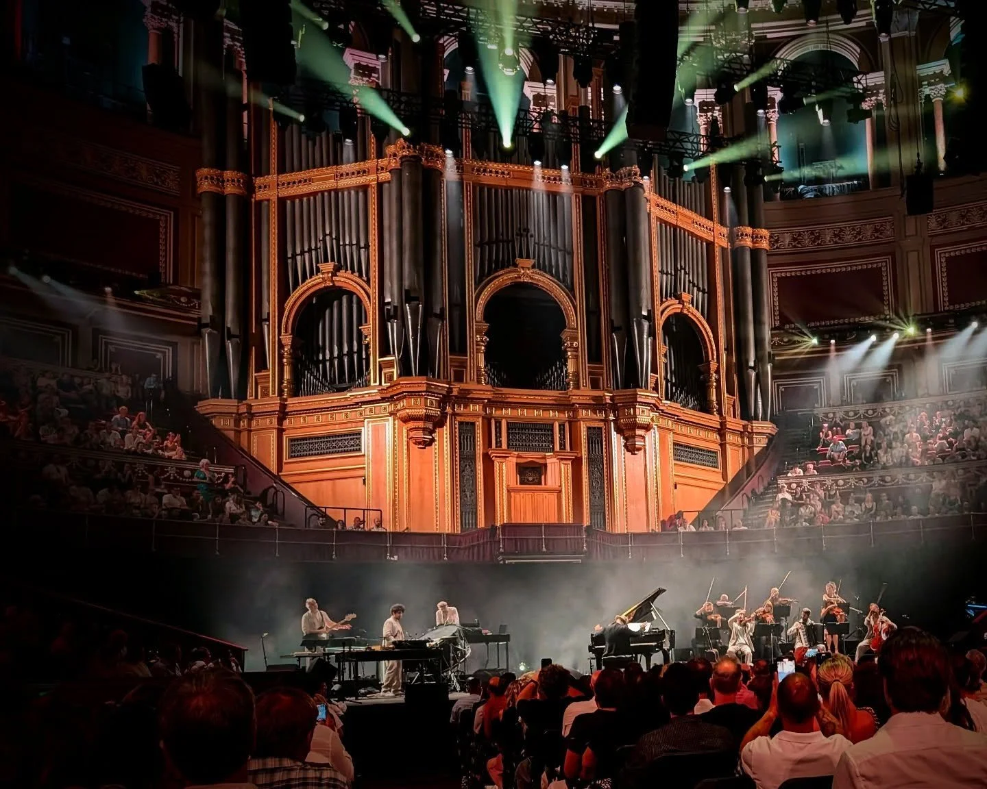 Amazing evening at @royalalberthall last night! My son took me to see the legendary composer @ludovico_einaudi in concert. His music has transformed so many movies, the entire evening blew me away! Thank you so much for my birthday present, Hugo! #ei