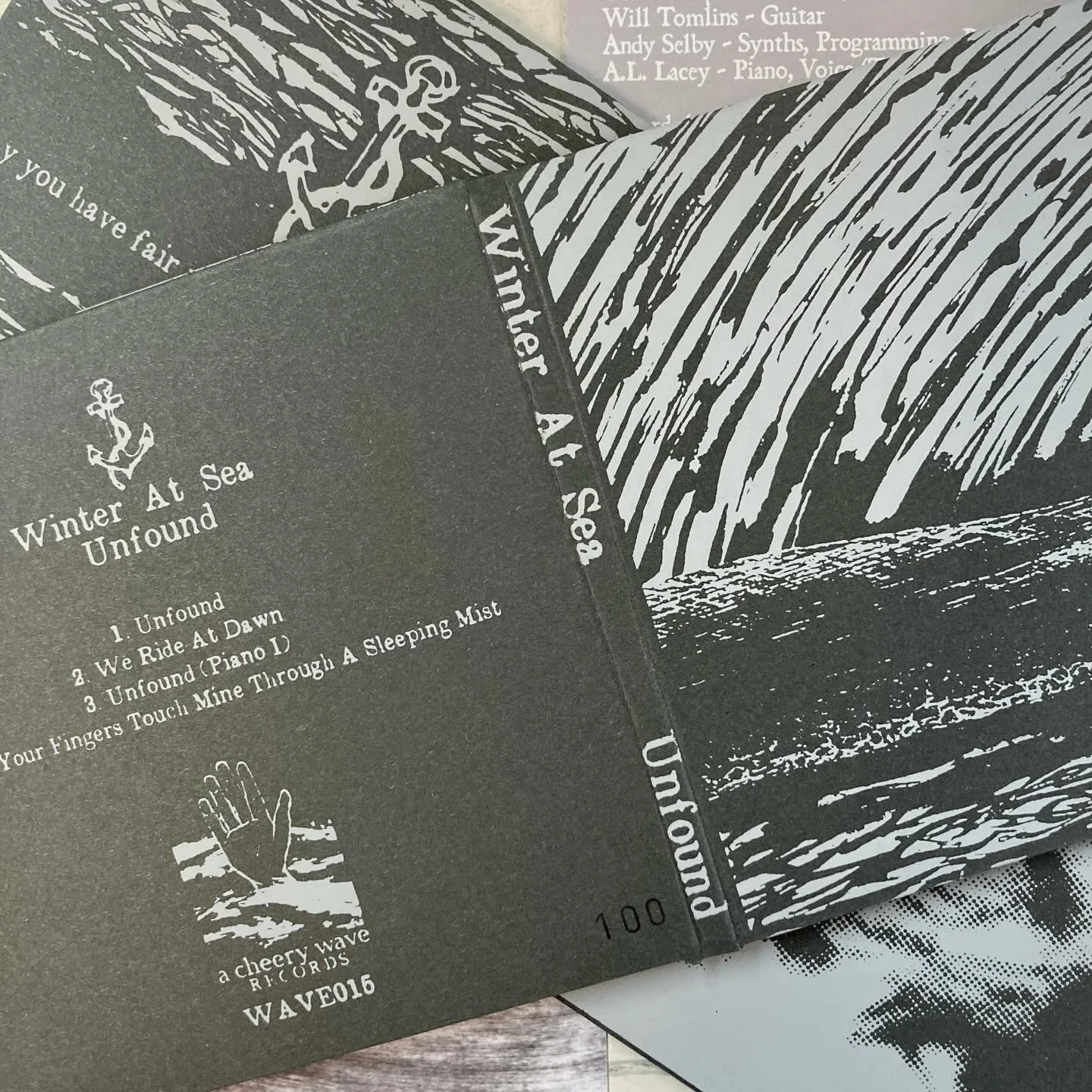 Gatefold CD sleeves for @winteratseaband and @acheerywaverecords - this one is a second edition of &lsquo;Unfound&rsquo; with the colours reversed. Edition of 170.

&bull; Gatefold sleeve
&bull; 12x12cm insert
&bull; Recycled card throughout
&bull; H