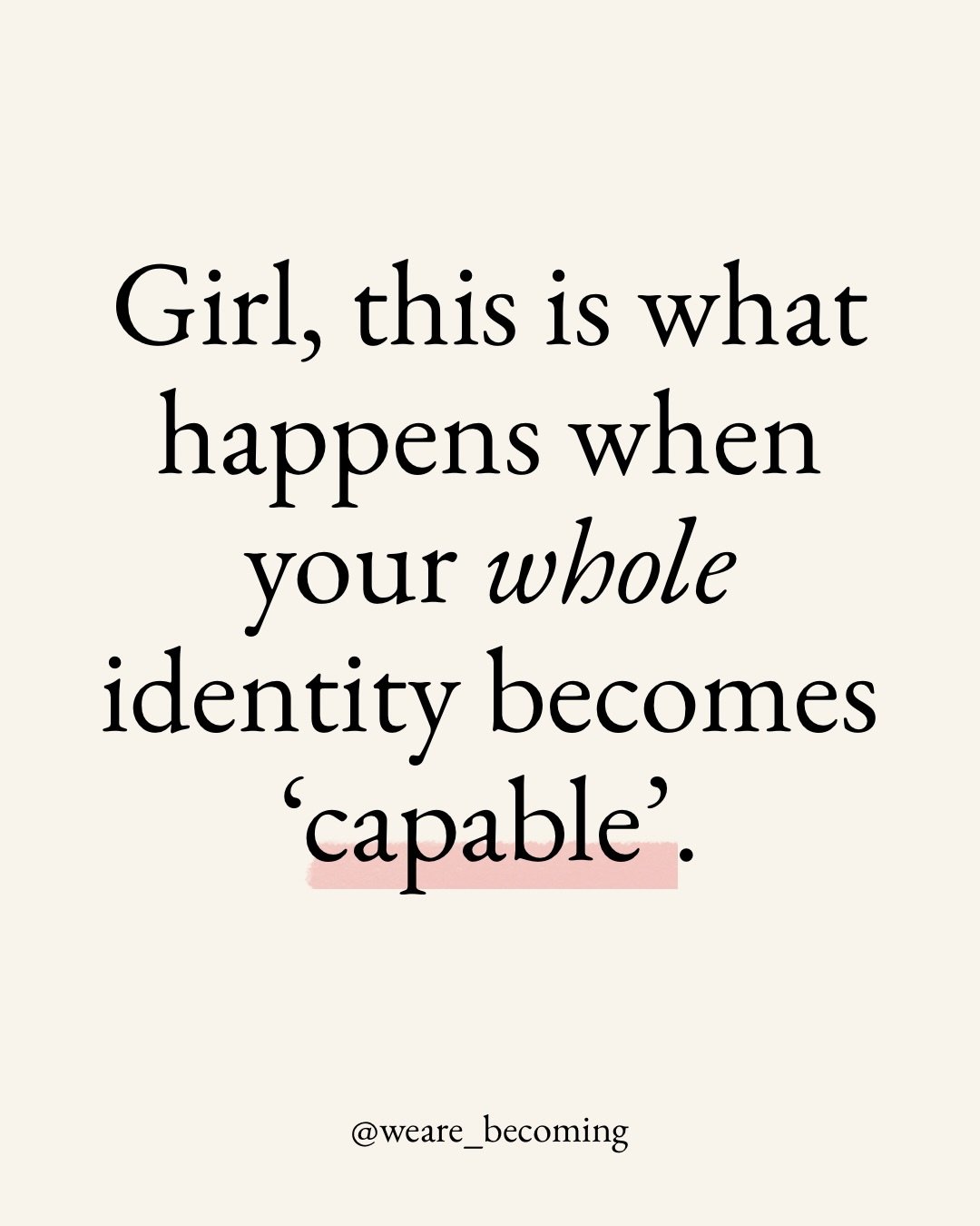 &lsquo;Capability&rsquo; is powerful. But it should not cost you yourself.

Comment QUIZ to find your default pattern.

Leni &amp; Robyn x

#femalemindset #peoplepleaser #personaldevelopment #millennialwomen #growthmindset