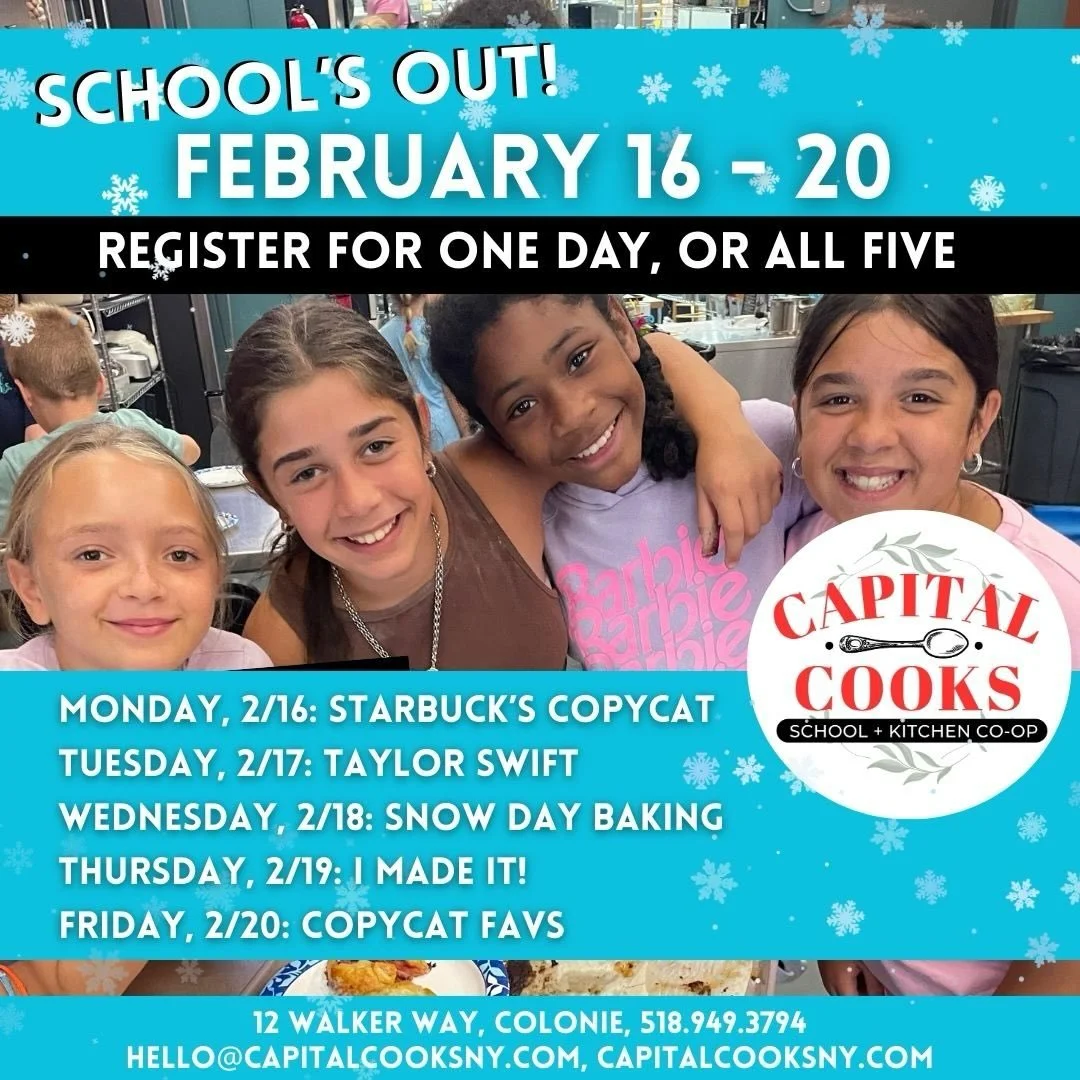 ☺️Join us for a fun, social learning experience in a working commercial kitchen. This class is a safe, creative and interactive event for kids 8-14.
👩🏽&zwj;🍳In our hands-on cooking classes, kids learn cooking and baking techniques, make friends, e