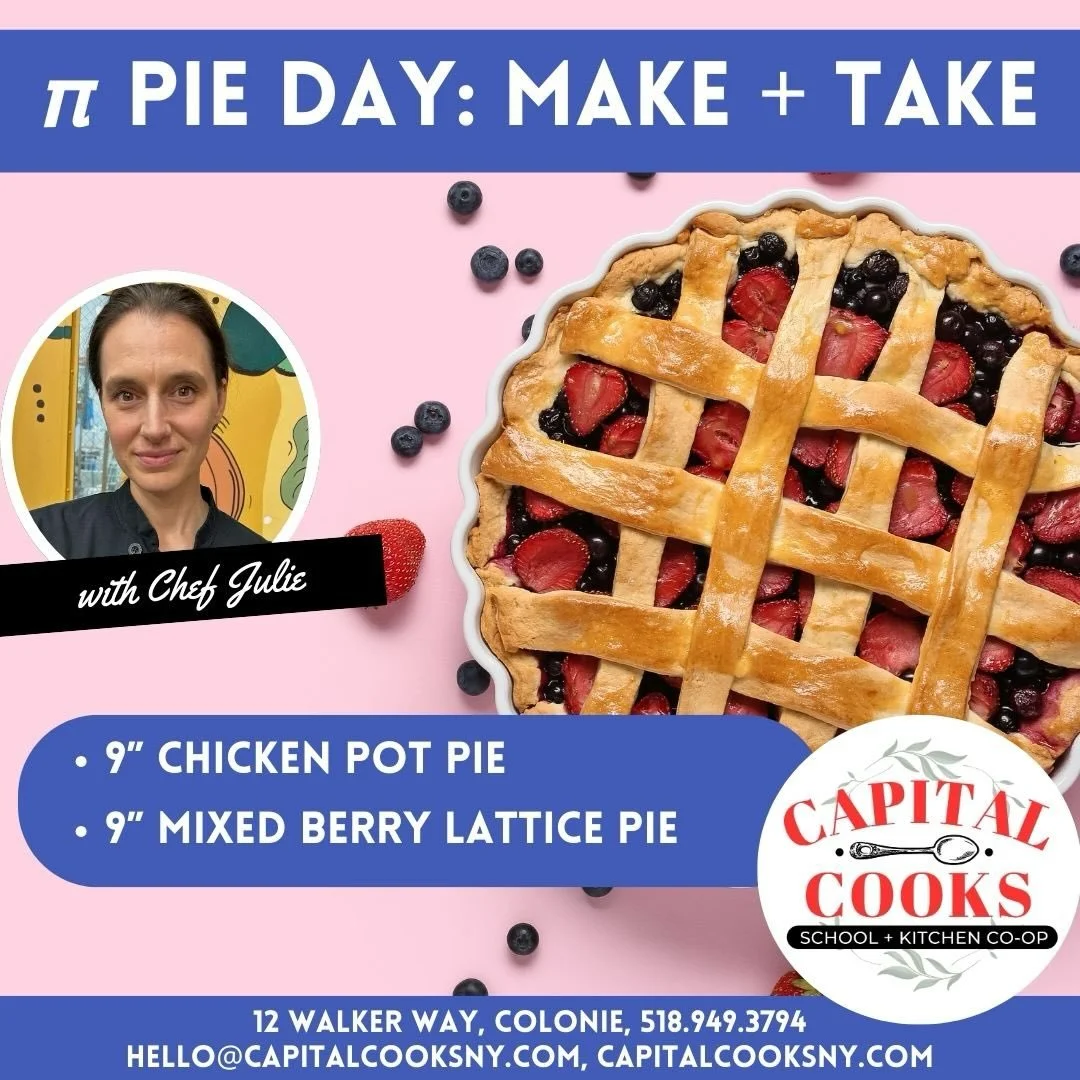 🥧🥧 Pi Day is the perfect excuse to indulge in both sweet and savory pies! In this hands-on baking class, you&rsquo;ll learn the secrets to making flaky, foolproof pie dough and gain the confidence to roll, shape, and handle pastry like a pro.
ⓘ Det