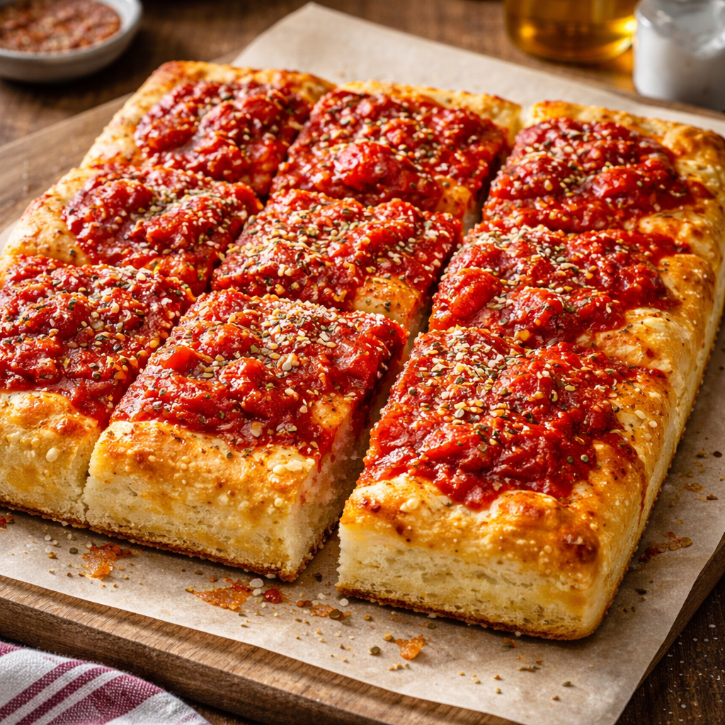 Golden focaccia with tomato sauce.png