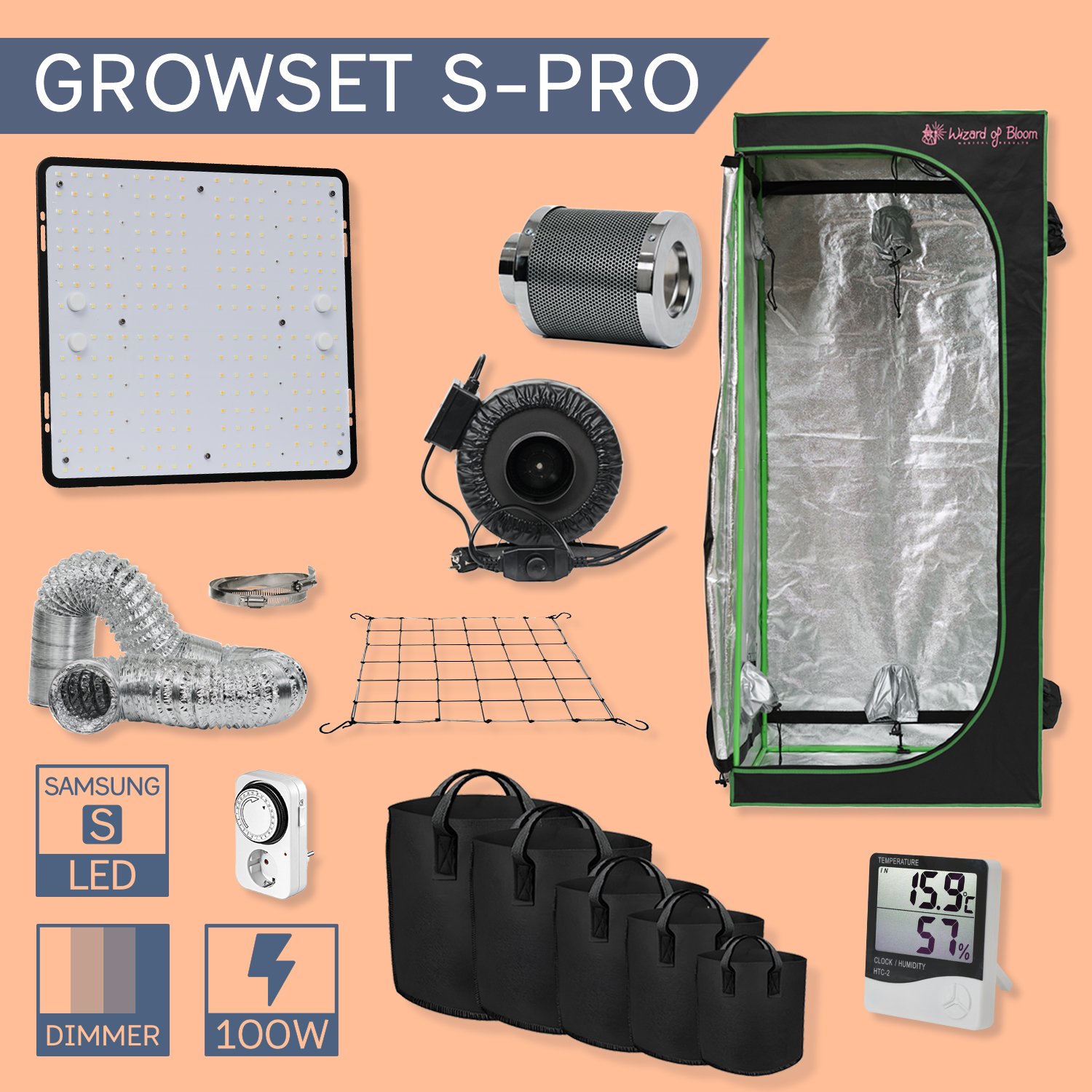 GROW KOMPLETT SET S-PRO