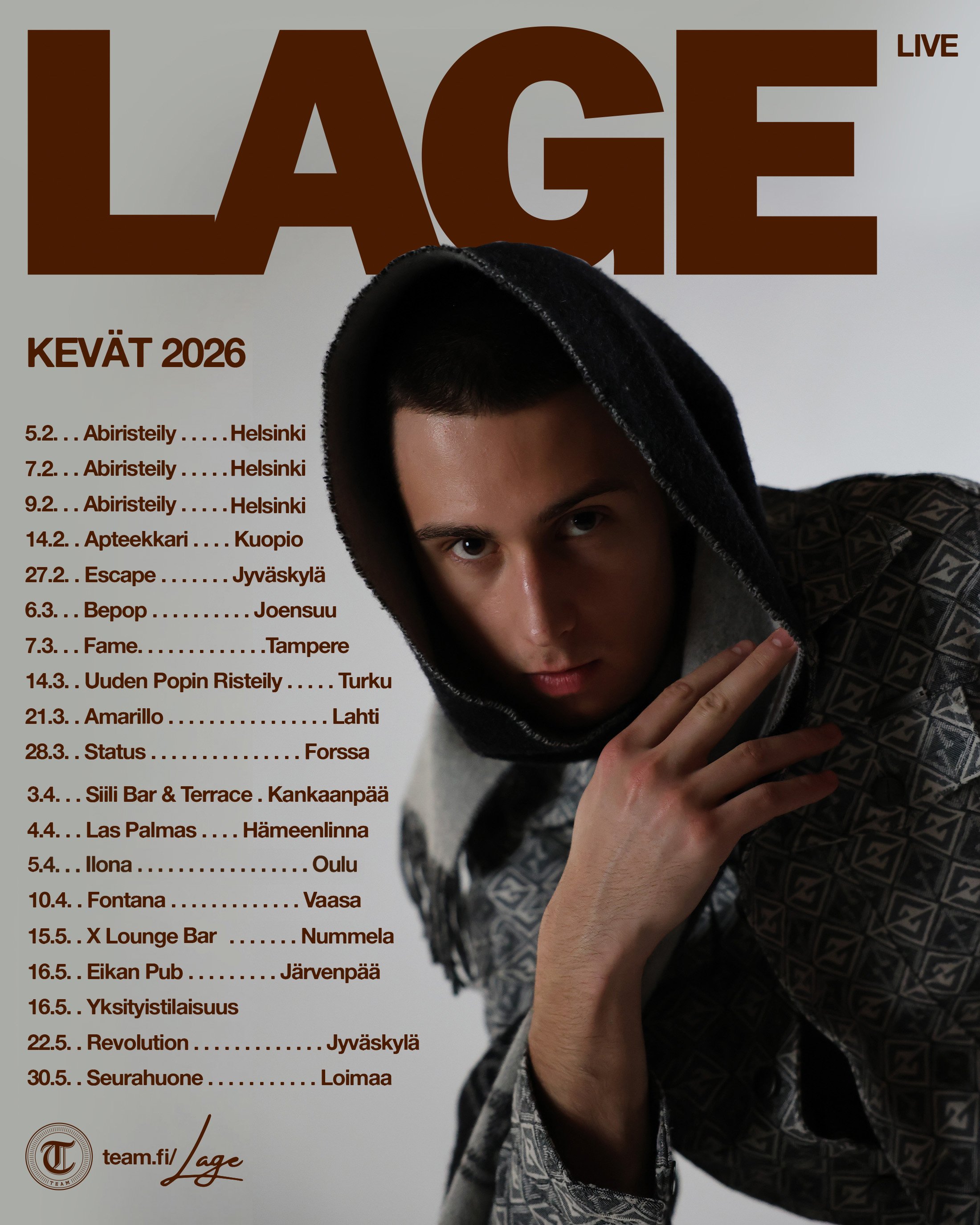 Lage keikat kevät 2026