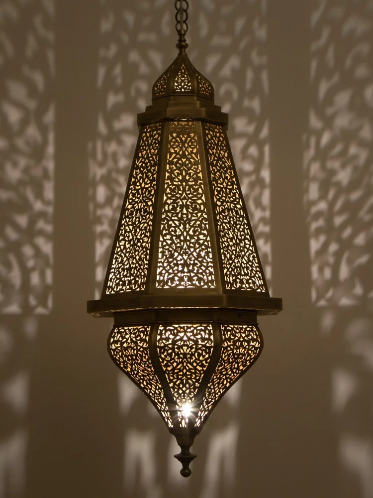 Soraya Moroccan Brass Pendant Light