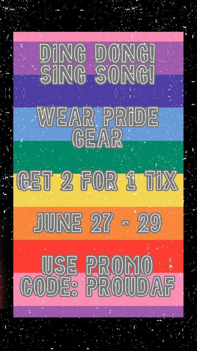 Happy Pride! Come hang out this weekend! Wear your pride gear and get 2 for 1 tickets. Get tix at the door or online with promo code PROUDAF.
#denverevents #thingstodoindenver