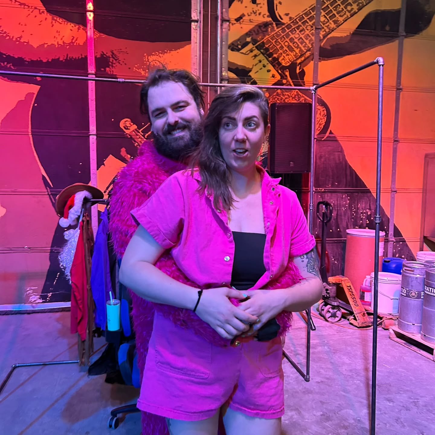 Did you know that this dynamic duo behind DDSS - Zach (actor) and Em (director) - are married!? Lol, GROSS! They like, kiss and stuff.
Not during the show though, so you're safe to catch the closing shows of Ding Dong! Sing Song! Sat @ 8pm and Sun
