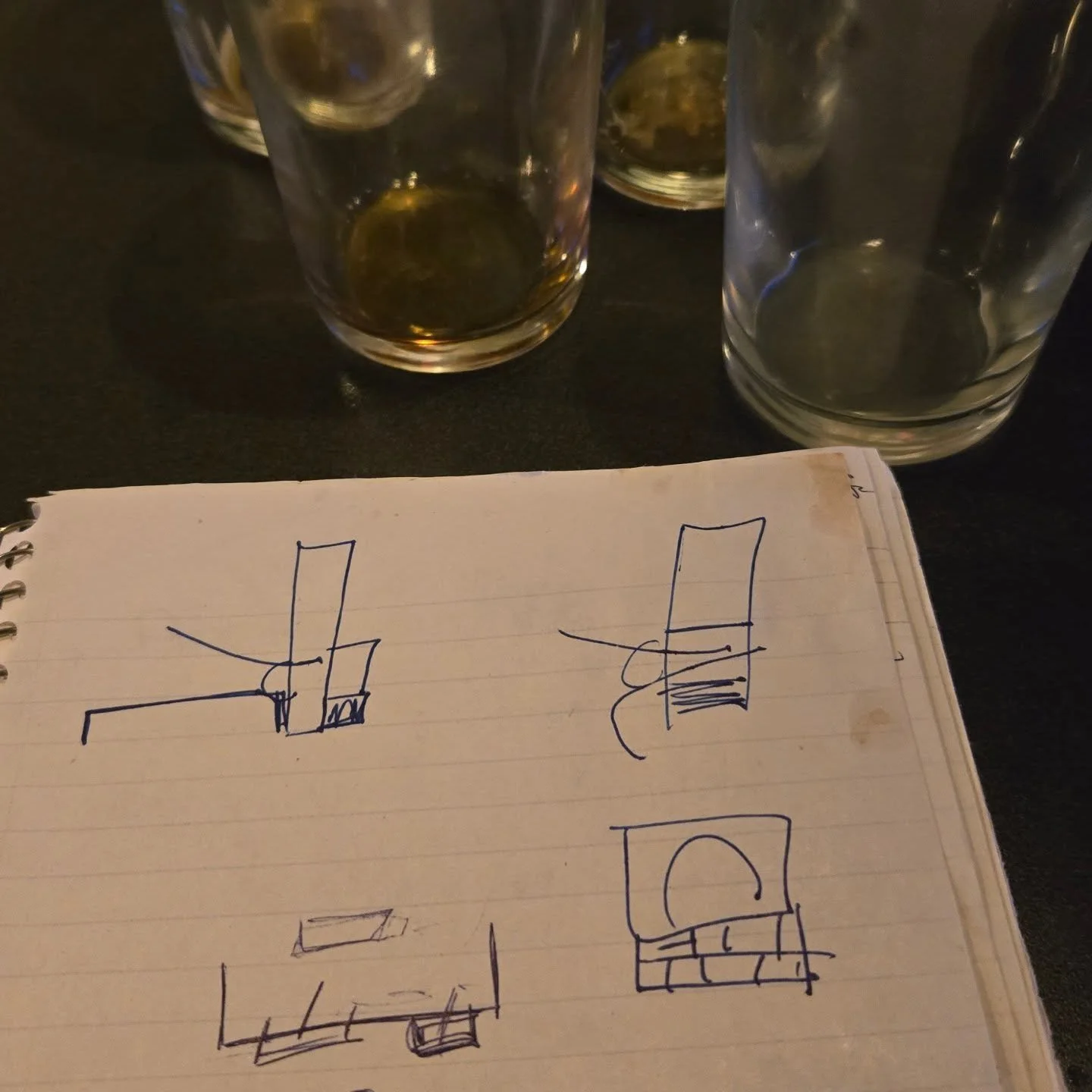 Like other serious and professional theatre companies, we're hard at work planning our 2026 season.
Guess our season lineup based on these professional marketing photos doodled in my notebook at the bar. NON-DRUNKENLY. 
High Fives for best guesses.