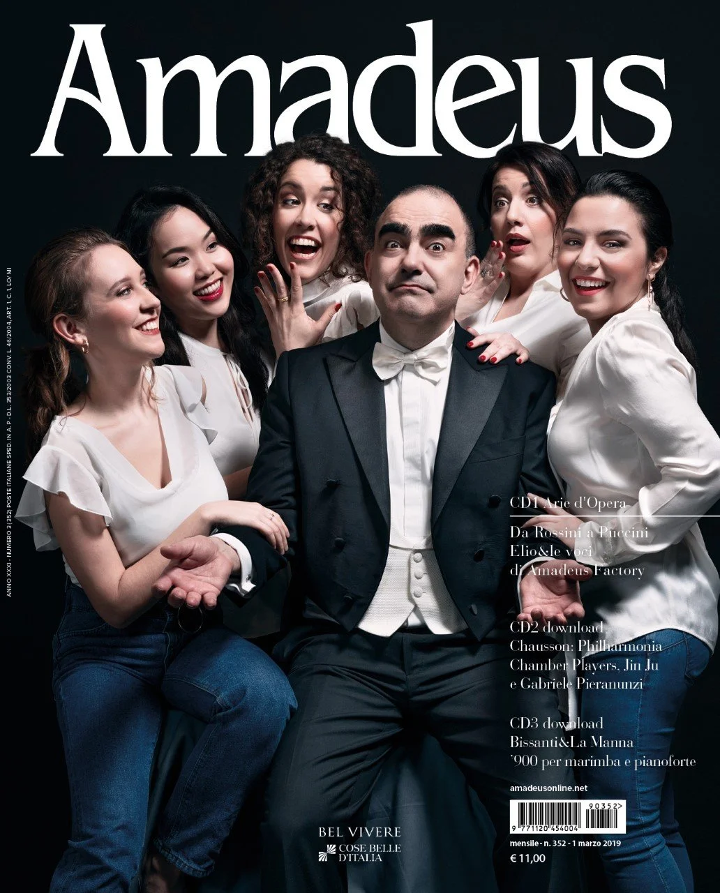 Copertina Amadeus Magazine (2018) - Ph. Sergio Bertani
