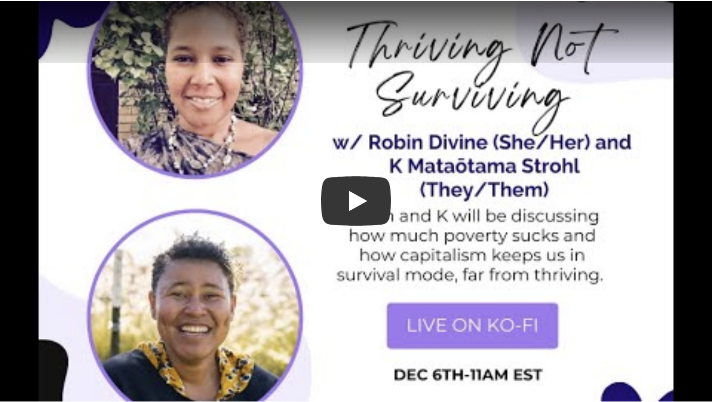 Thriving Not Surviving: Poverty Sucks w/ Robin Divine (She/Her)