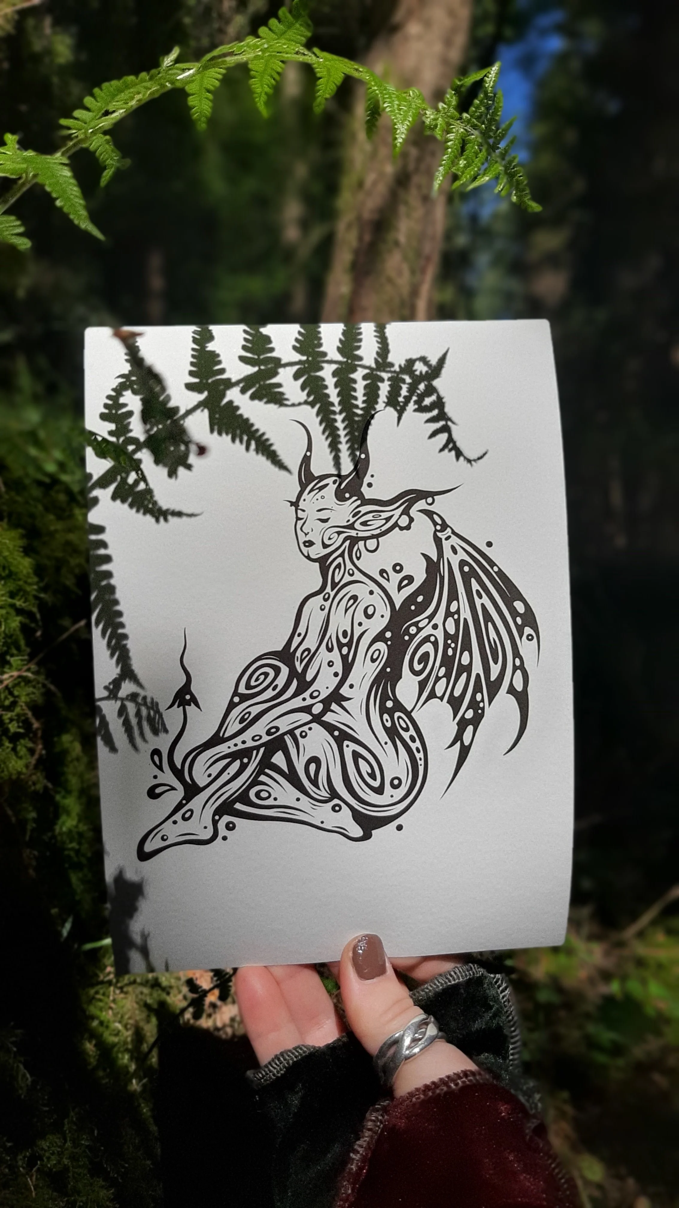 'Winged Fae' Giclée Art Print A5