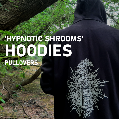 'Hypnotic Shrooms' Pullover Hoodies