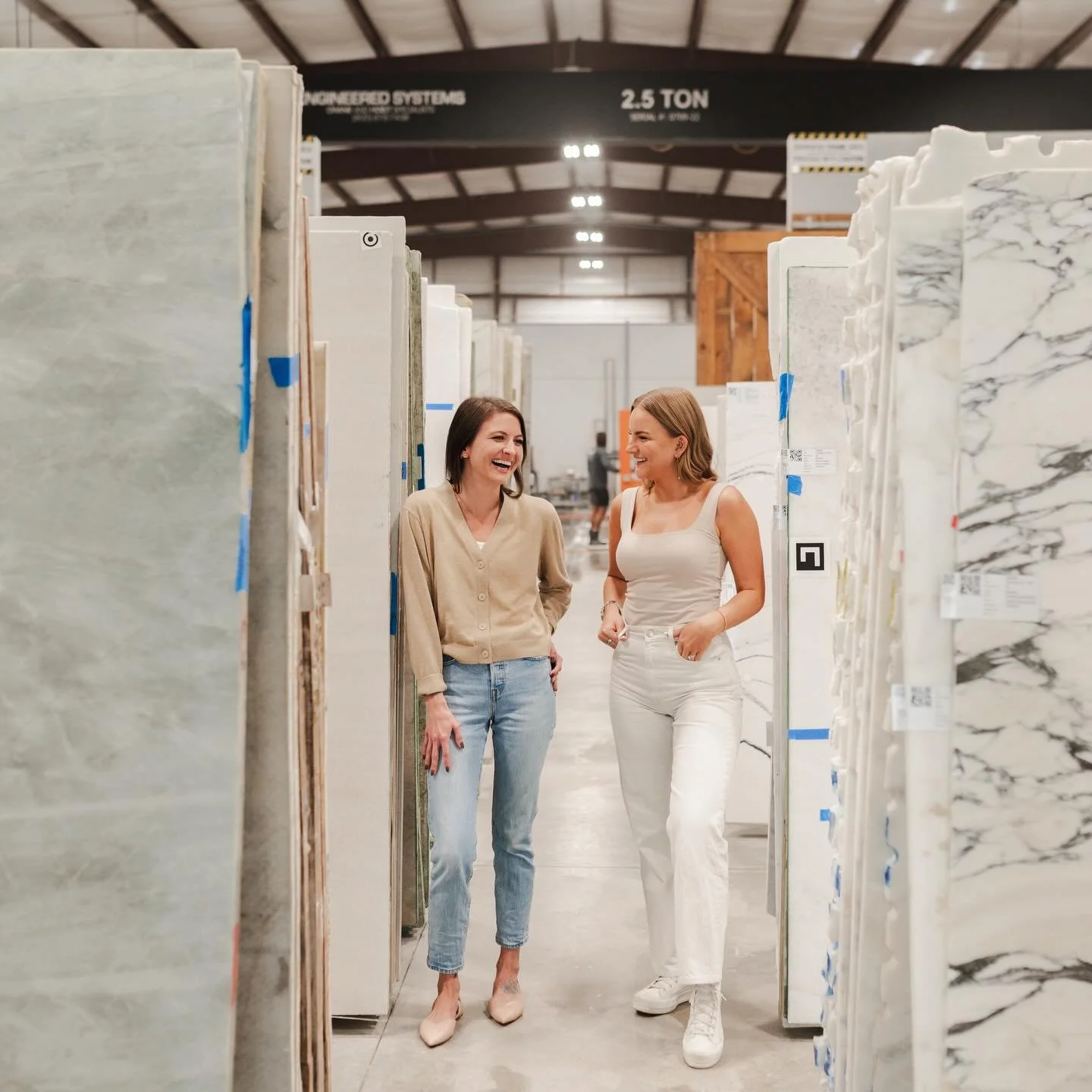 Slab hunting is one of our favorite parts of the process - we like to ask our clients what speaks to them &amp; design around that! It&rsquo;s a fun way to get the creativity flowing and have a starting point for the design!