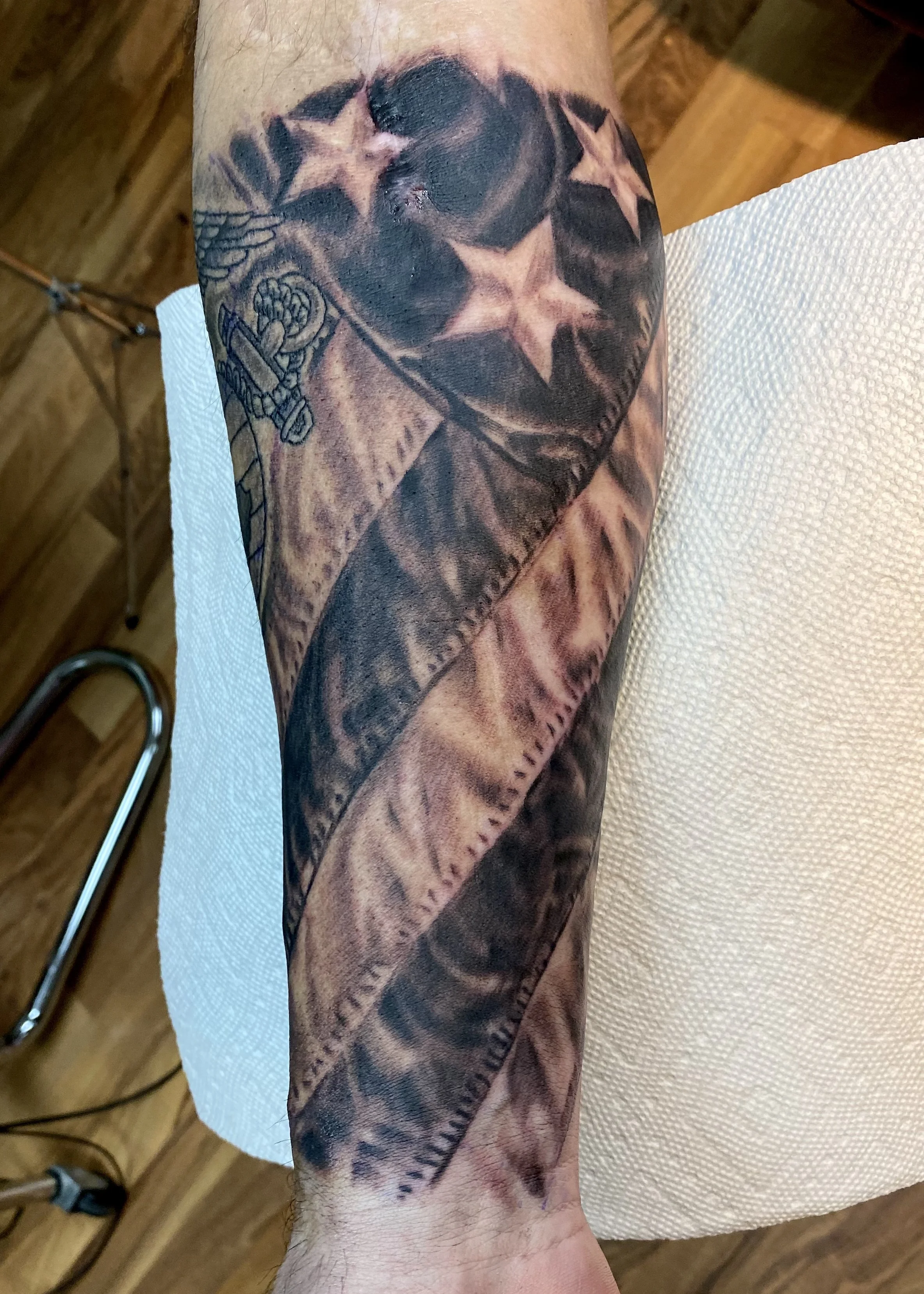Patriotic Flag Tattoo 