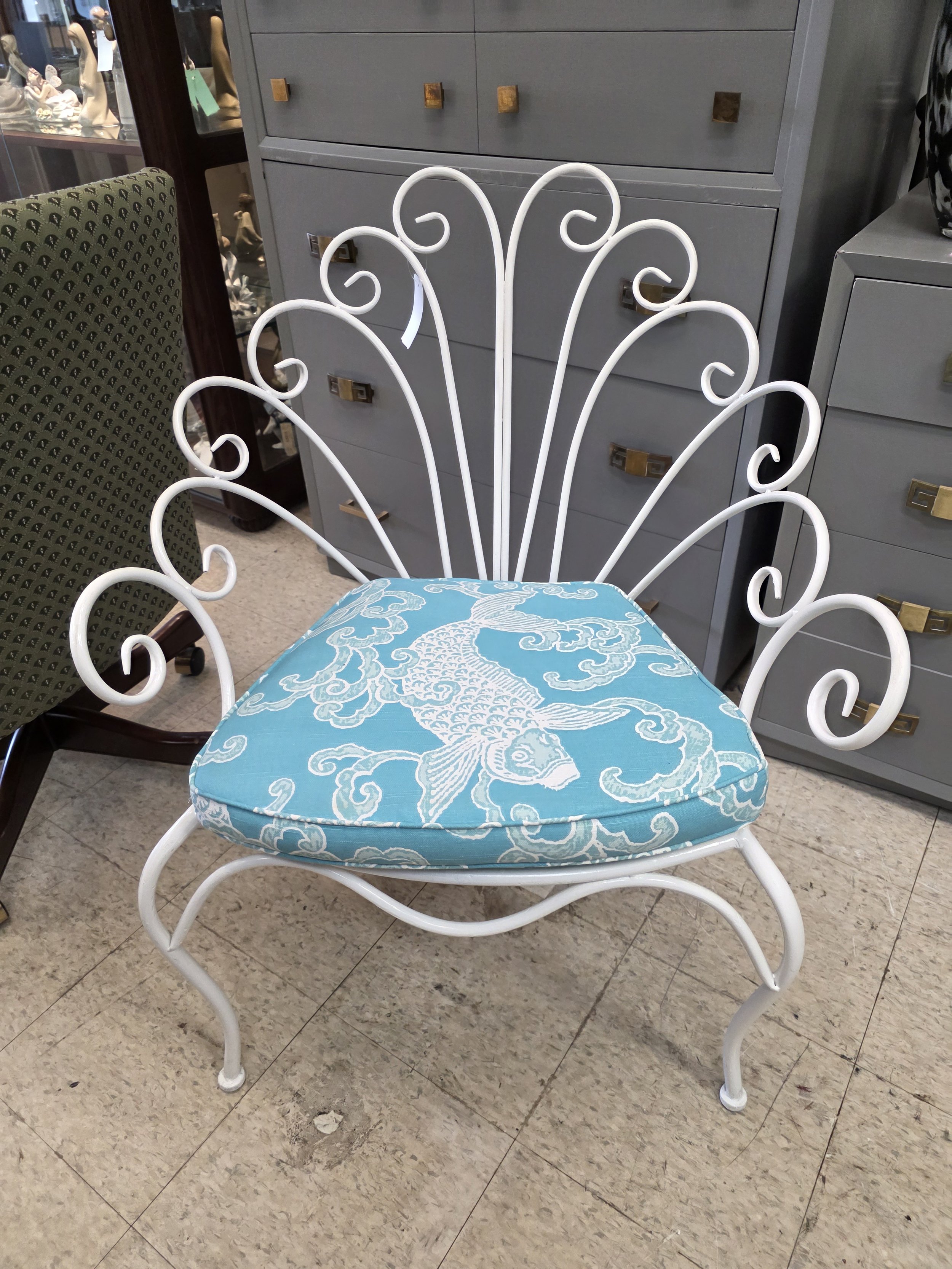 Metal Chair with Cushion