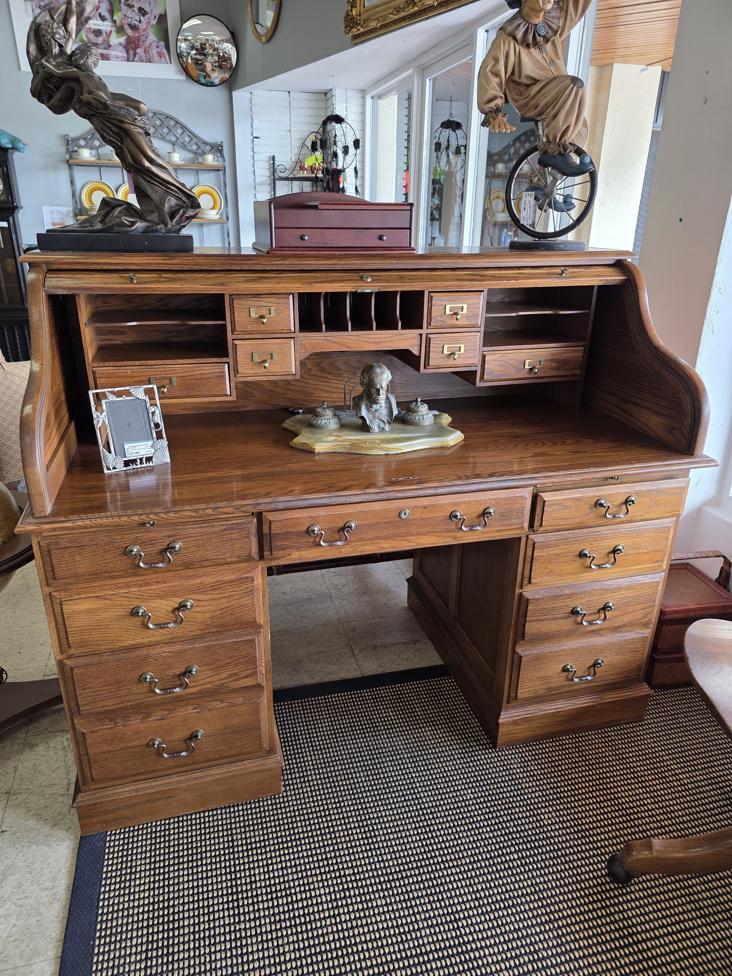 Ethan Allen Roll Top Desk
