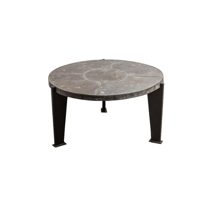 French Metal Top Table
