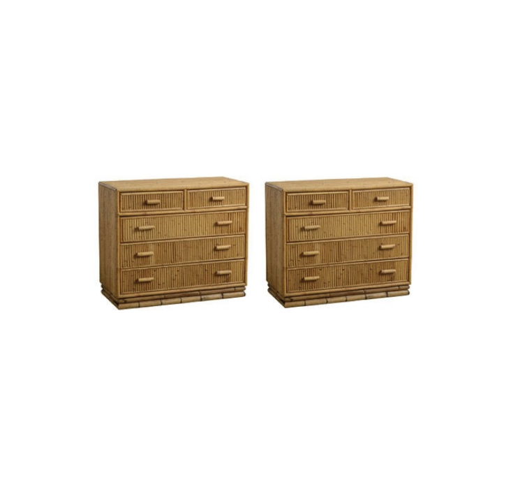 Italian Vivai Del Sud Bamboo Chests