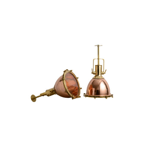 Large Copper and Brass Pendants