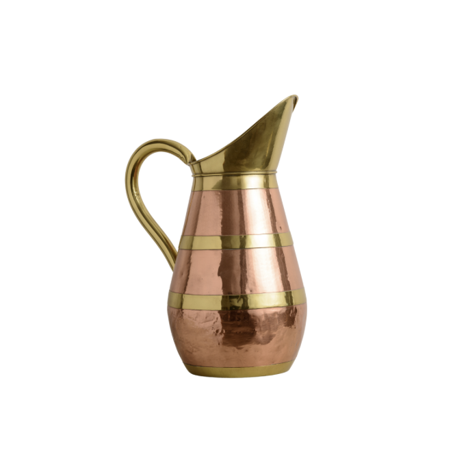 Overscale Milk Copper Pitcher