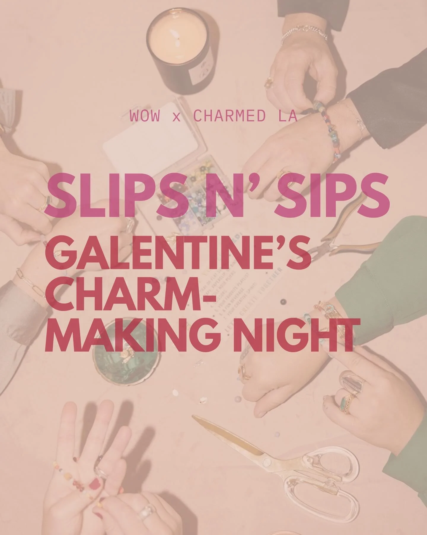 Slips, sips, and a really good girls&rsquo; night 💘

Join us for Slips &amp; Sips: Galentine&rsquo;s Charm Making Night on Sunday, February 15th from 7&ndash;9pm at @shopcharmedla 💖✨

Come dressed in your favorite slip dress, sip on mocktails, snac