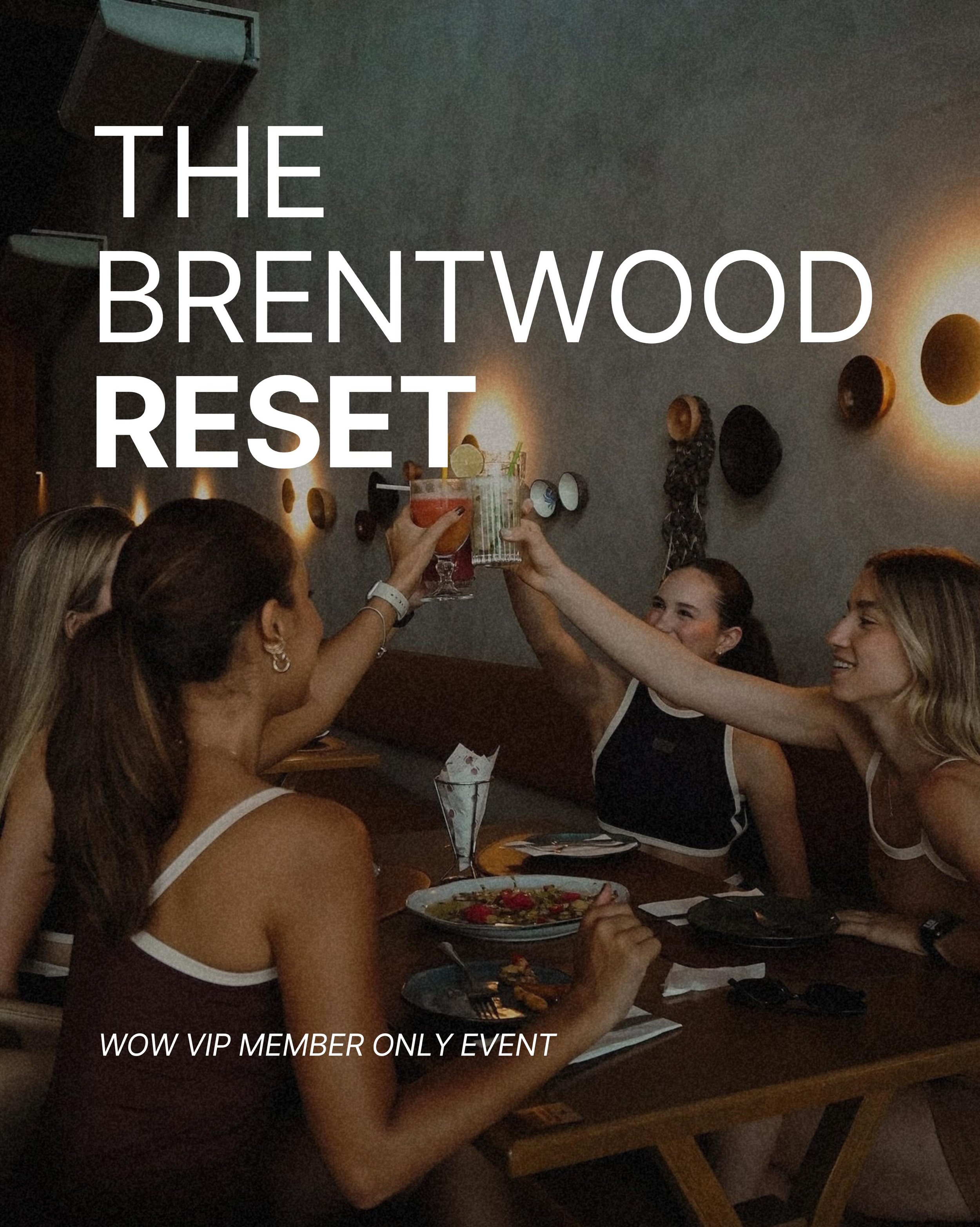 ✨ The Brentwood Reset ☁️
May 23rd | 10:15AM

WOW VIP members, let&rsquo;s get together for a wellness morning in Brentwood ✨

We&rsquo;ll start with a @platefit class, then head over to @brentwoodcountrymart for brunch, complimentary matcha, and the 