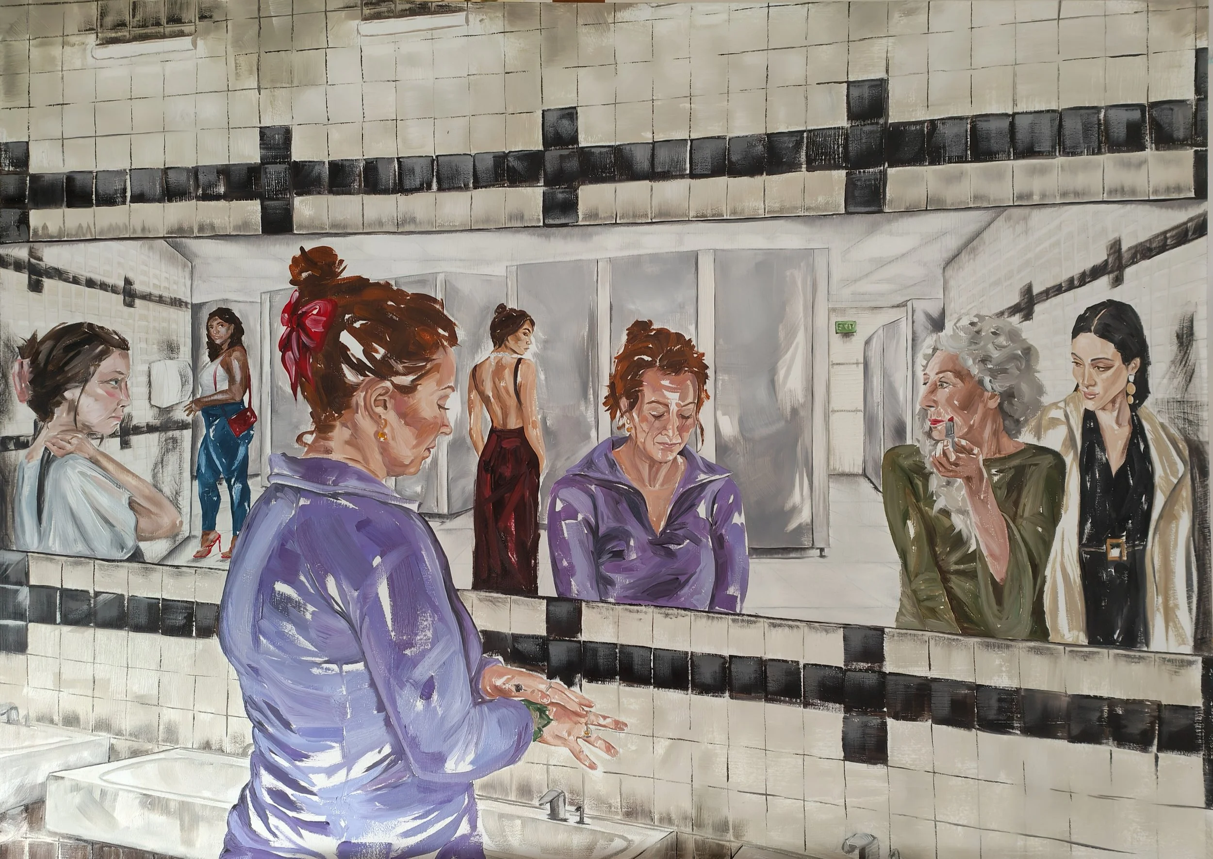 'The show' A1, oil on board