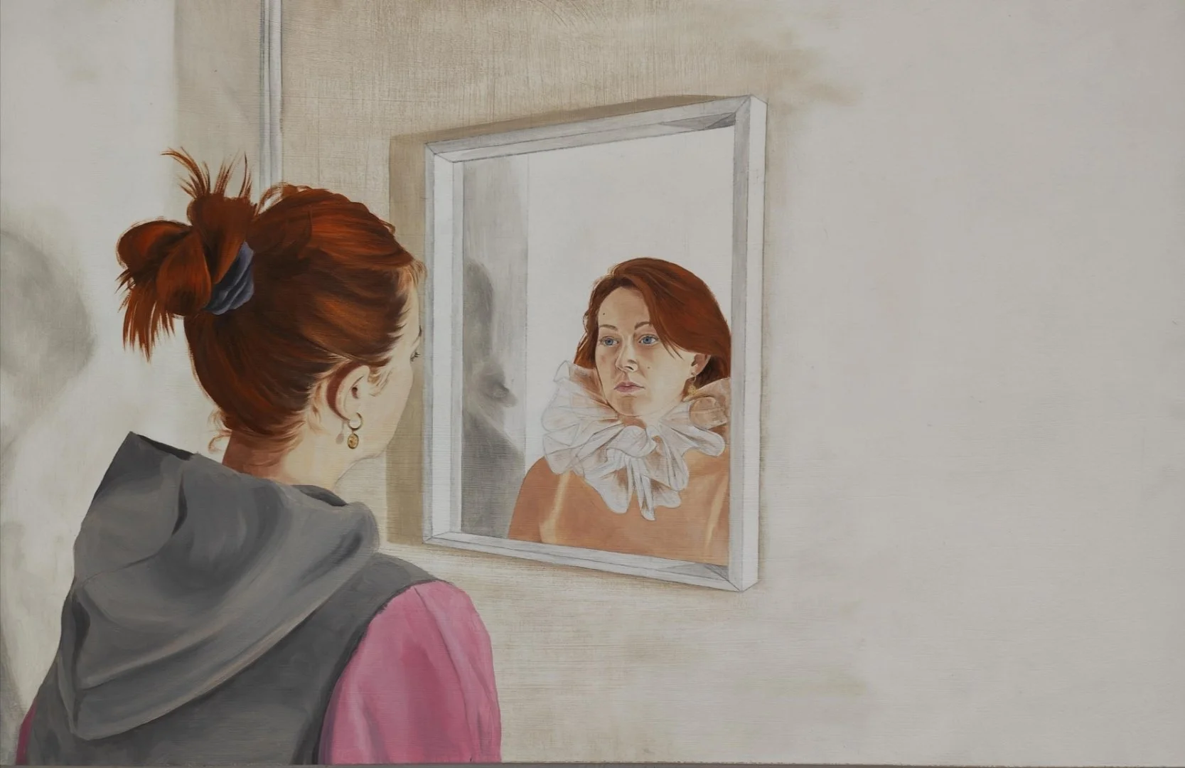 'What I see' A2, Oil on board