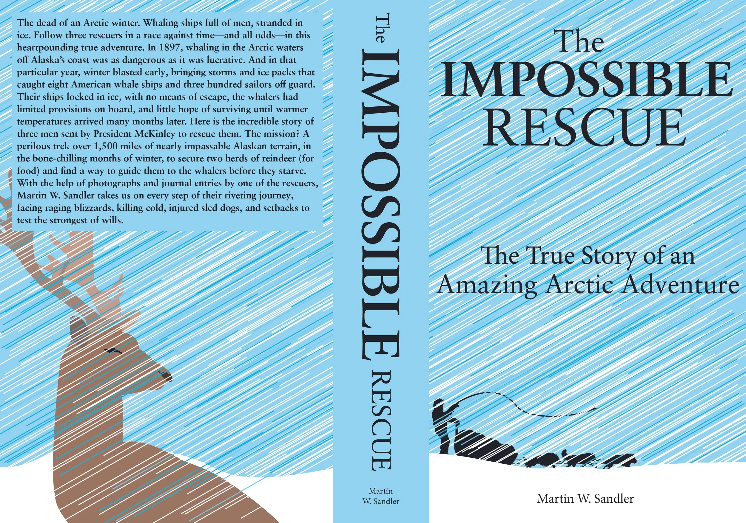 "The Impossible Rescue" book cover design file.