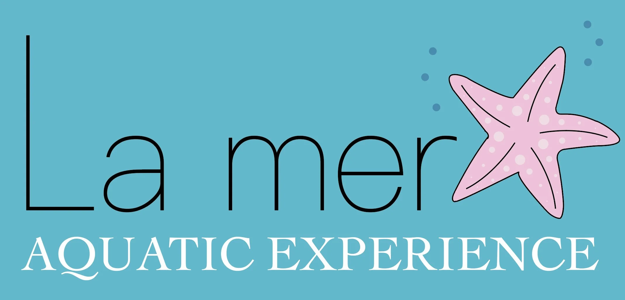 Logo design for La mer fictional aquarium.
