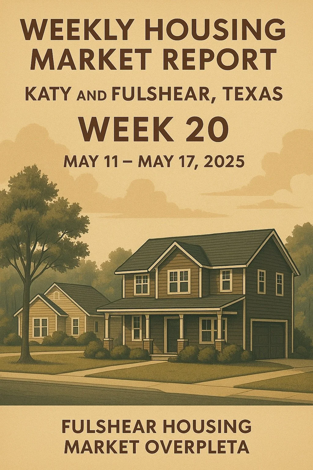 Weekly Housing Market Report – Katy and Fulshear, Texas – Week 20: May 12 – May 18, 2025