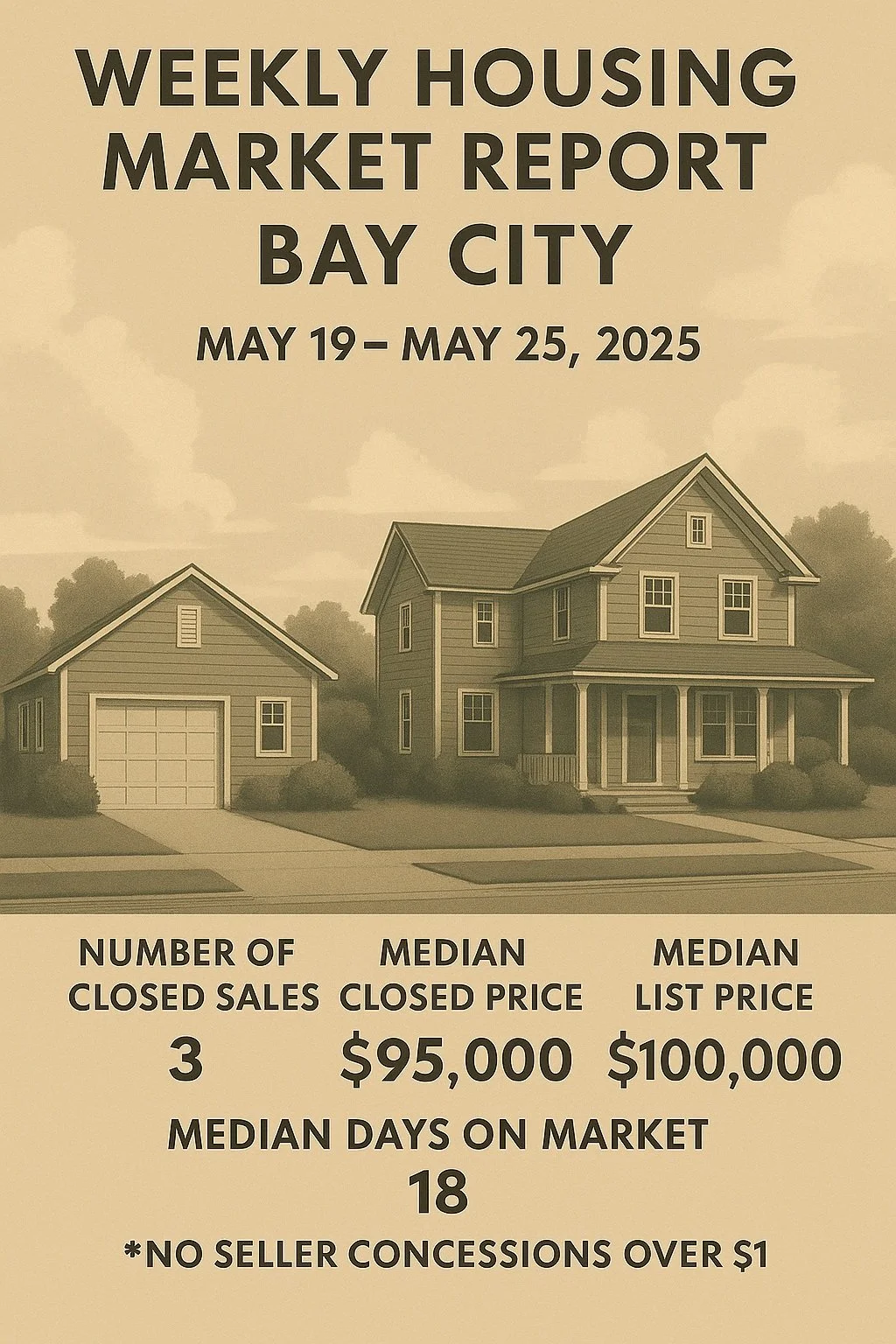 Bay City Weekly Housing Market Report – Week 21: May 19 – 25, 2025