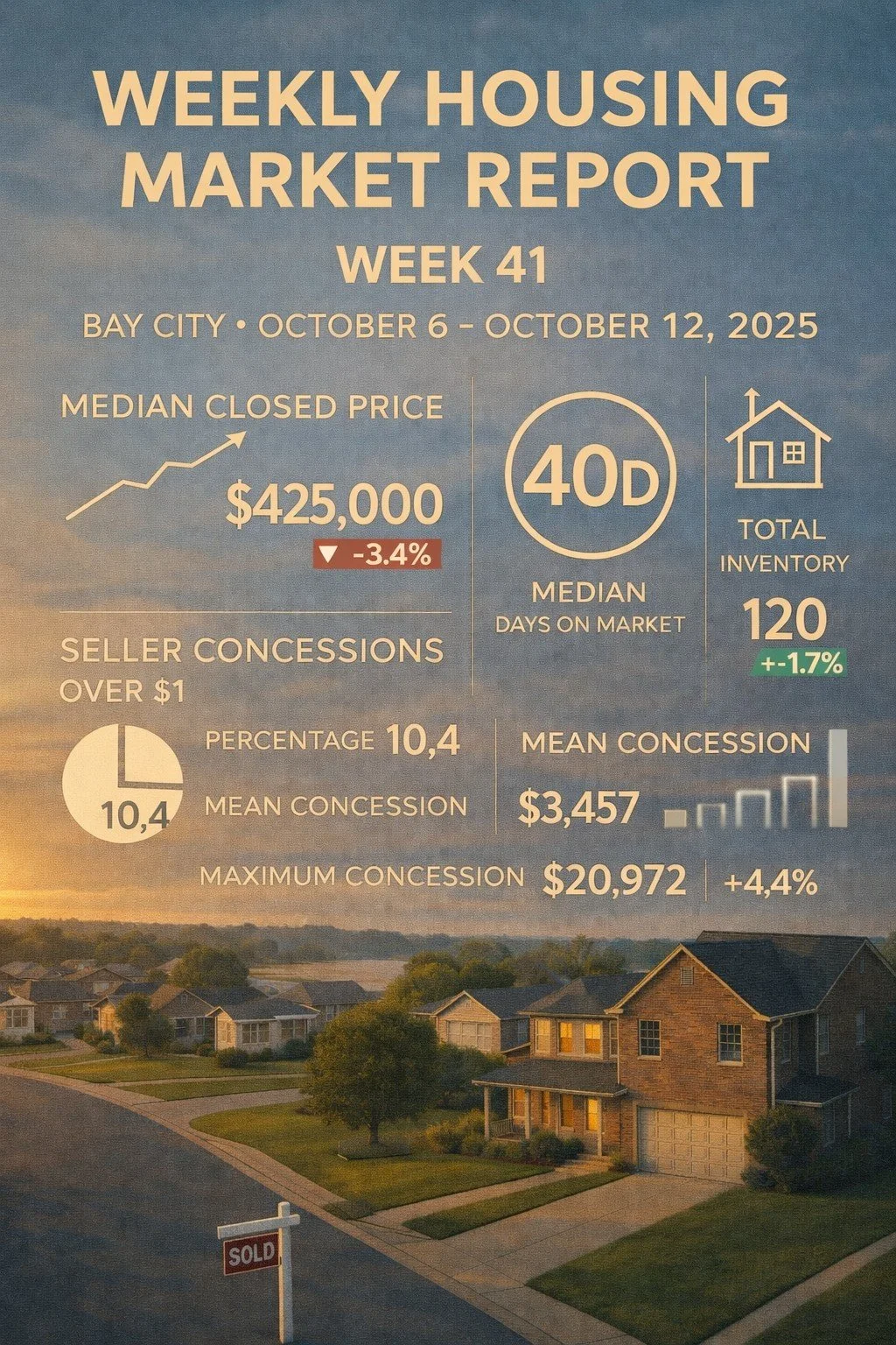 Weekly Housing Market Report – Bay City – Week 41: Oct 6–Oct 12, 2025