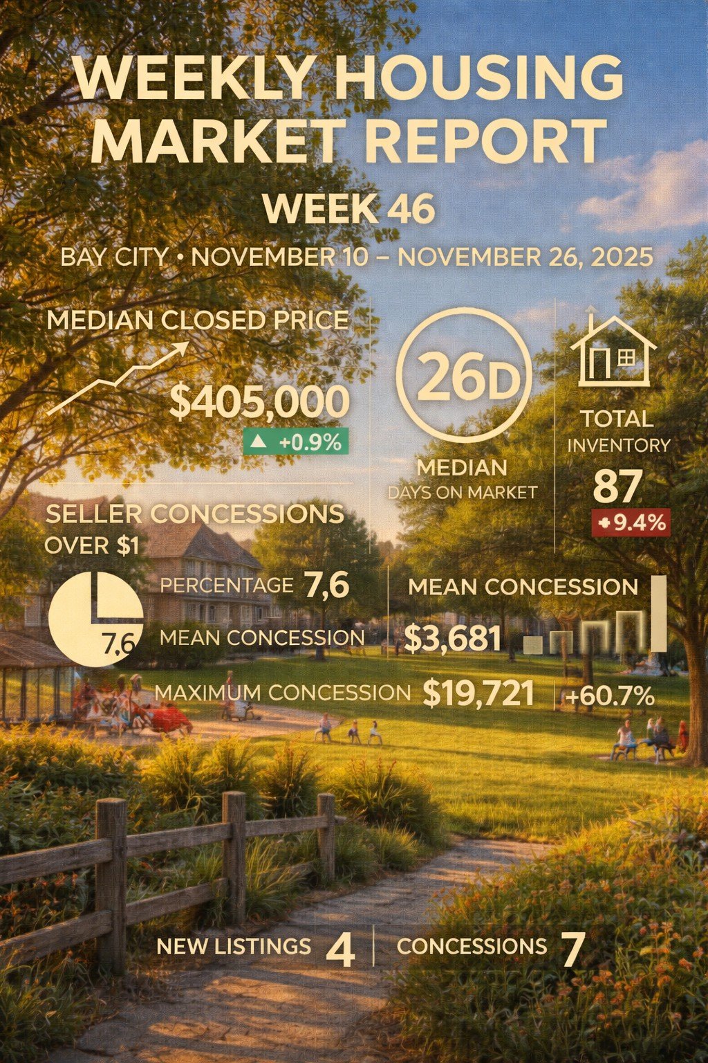 Weekly Housing Market Report – Bay City – Week 46: Nov 10–Nov 16, 2025