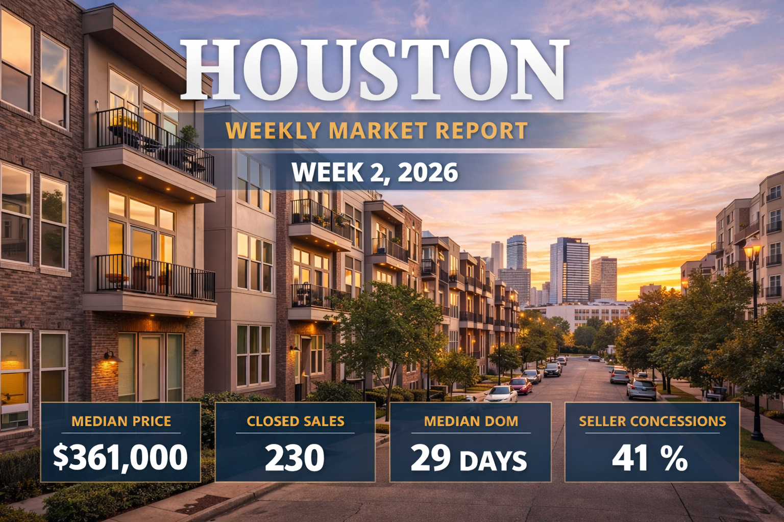 Weekly Housing Market Report – Houston – Week 2 January 5, 2026 – January 11, 2026