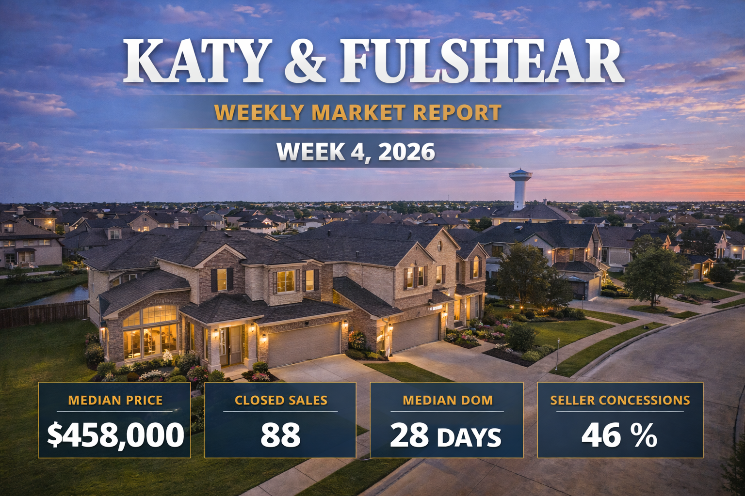 Weekly Housing Market Report – Katy &amp; Fulshear – Week 4 January 19, 2026 – January 25, 2026