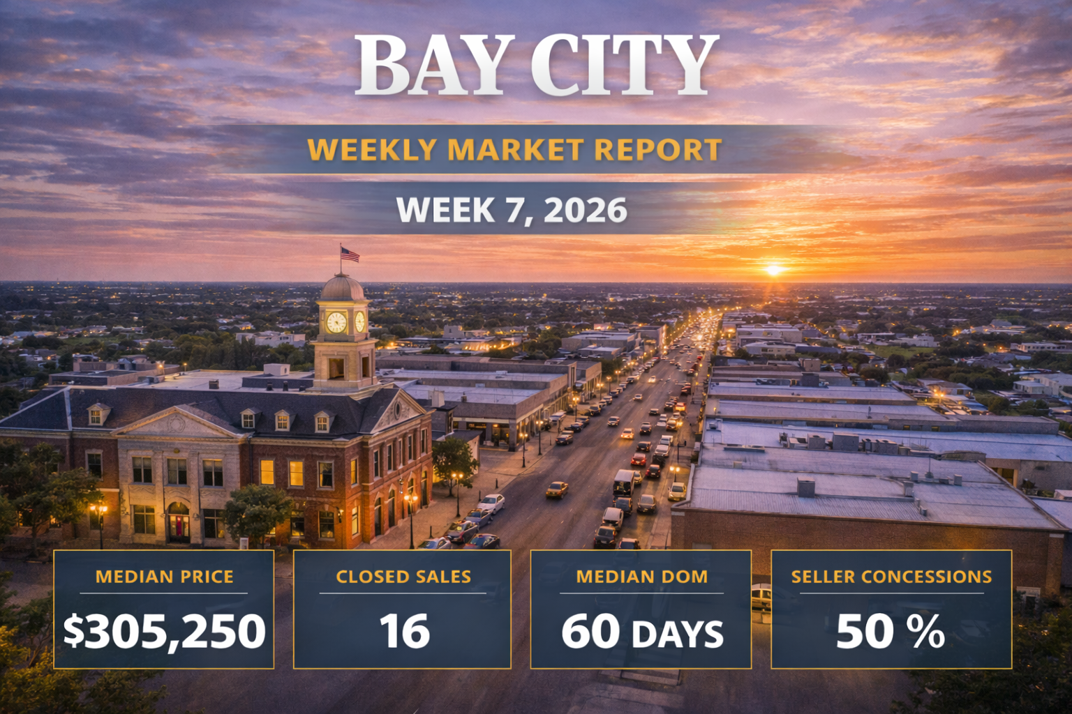 Weekly Housing Market Report – Bay City – Week 7 February 9, 2026 – February 15, 2026